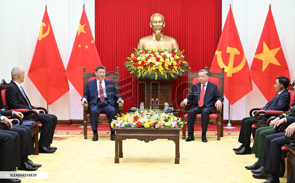 President Xi Jinping Arrives In Hanoi