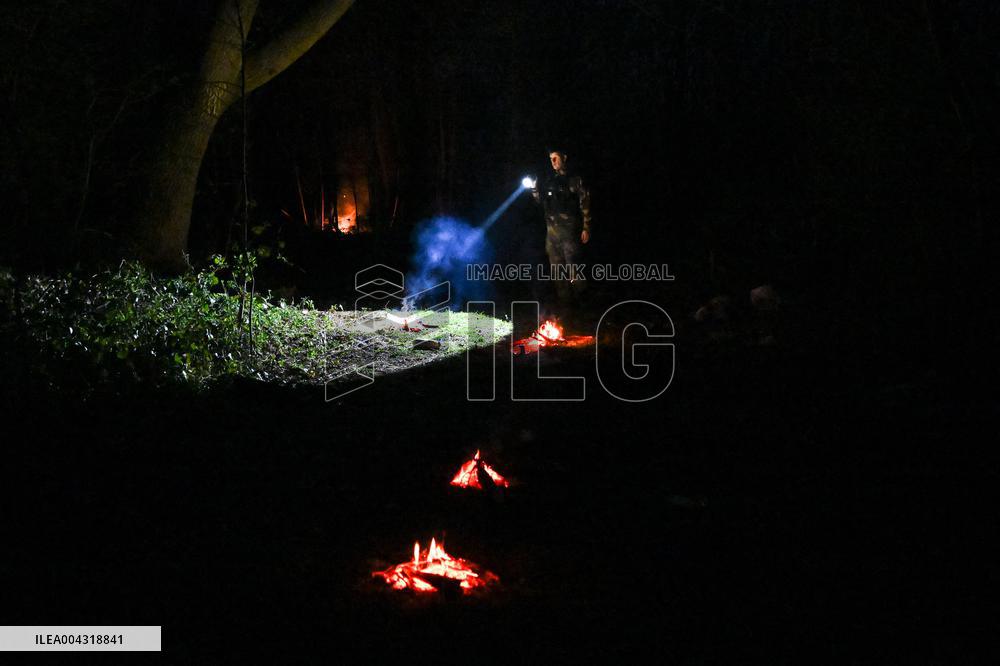 Gendarmes On Mission To Secure The Calais Coastline