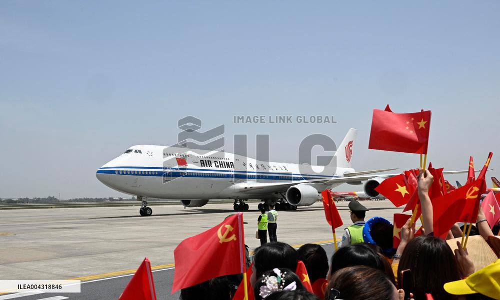 President Xi Jinping Arrives In Hanoi