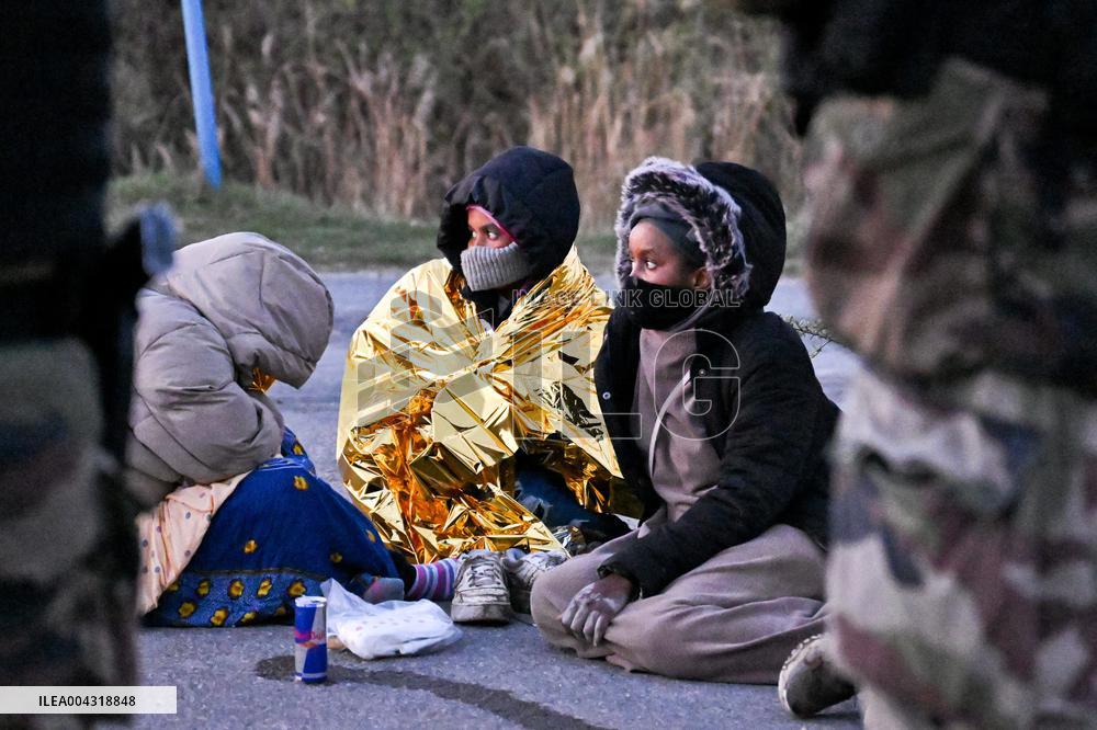 Gendarmes On Mission To Secure The Calais Coastline
