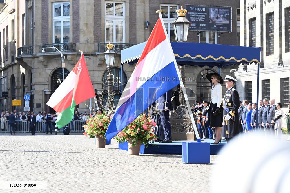 Oman State Visit - Welcome Ceremony in Amsterdam