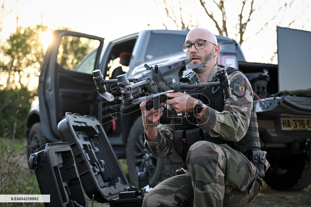 Gendarmes On Mission To Secure The Calais Coastline