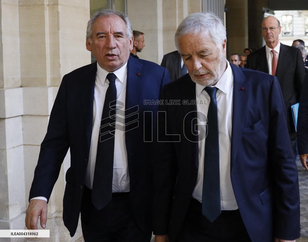 Meanding on territorial insurability at the Ministry of Territories - Paris