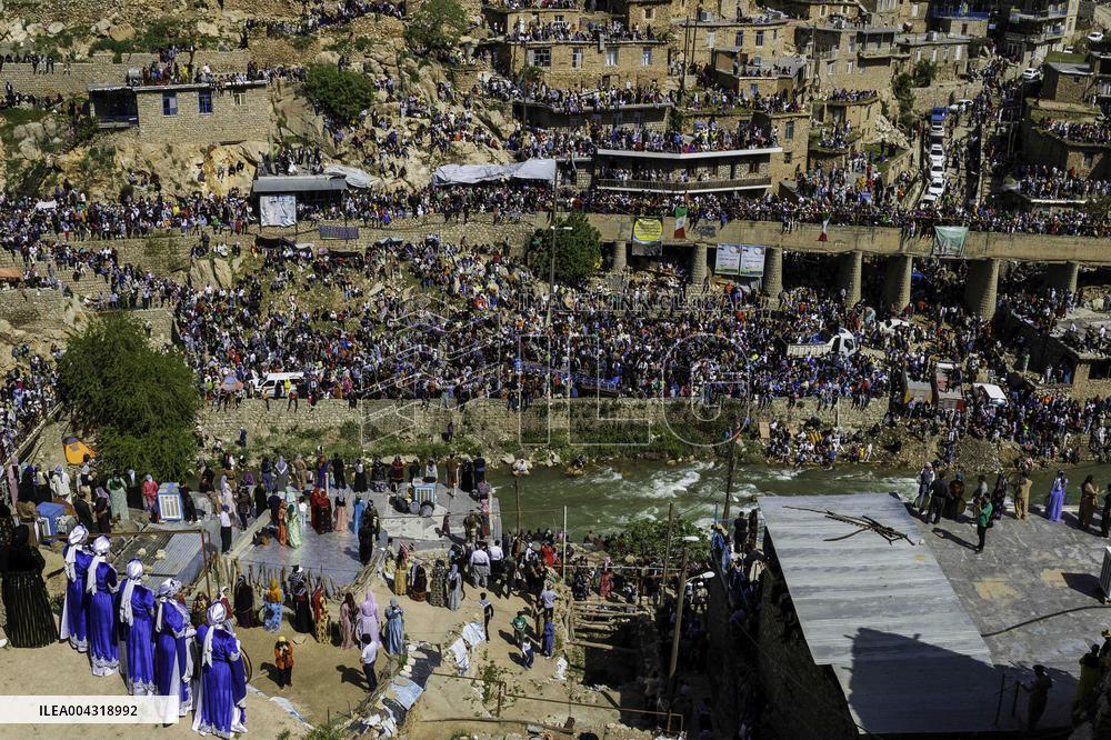 Kurdish Women Celebrate Hezar-Daf Festival - Iran