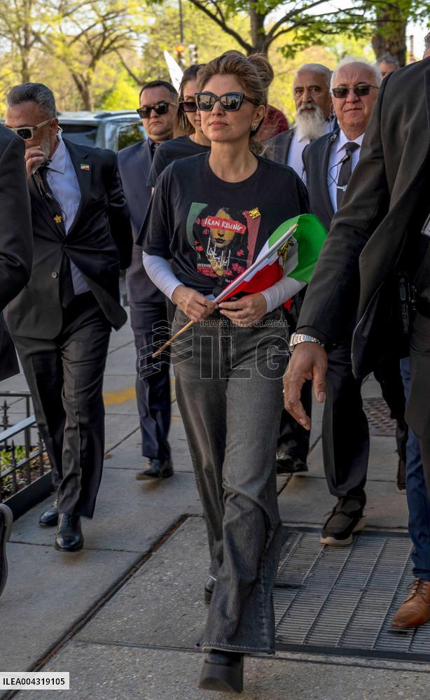 Rally In Support of Reza Pahlavi outside White House - DC
