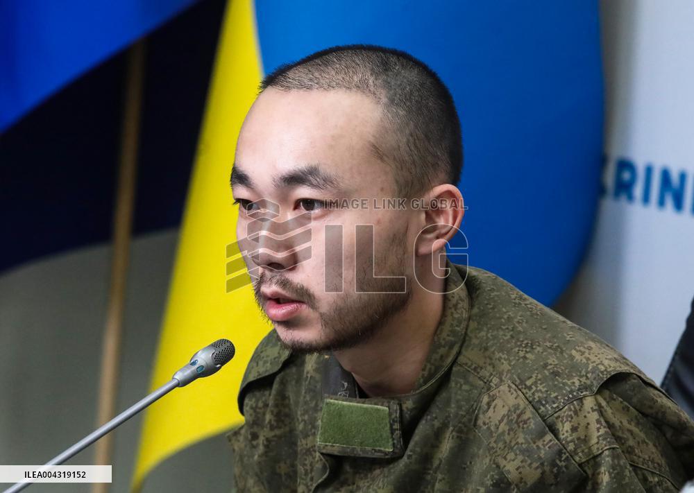 News conference of two Chinese POWs in Kyiv