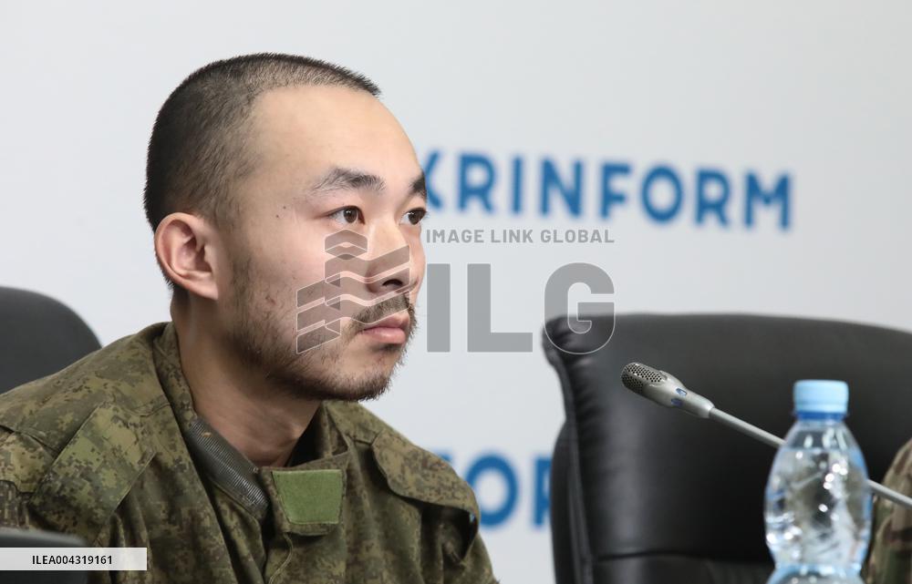 News conference of two Chinese POWs in Kyiv