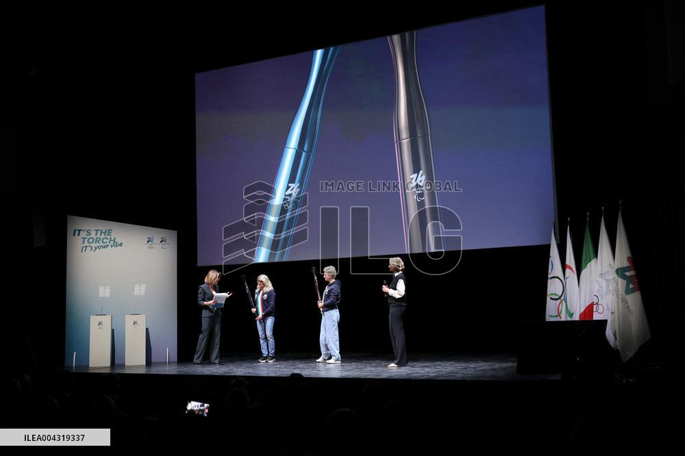 Milan Cortina 2026 Torch Presentation Press Conference - Milan