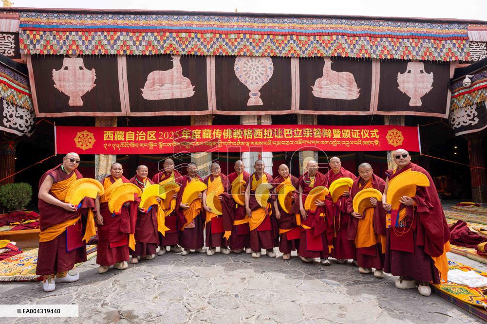 onks at the award ceremony of degree of Geshe Lharampa - Lhasa