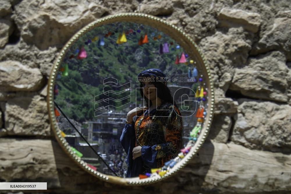 Kurdish Women Celebrate Hezar-Daf Festival - Iran