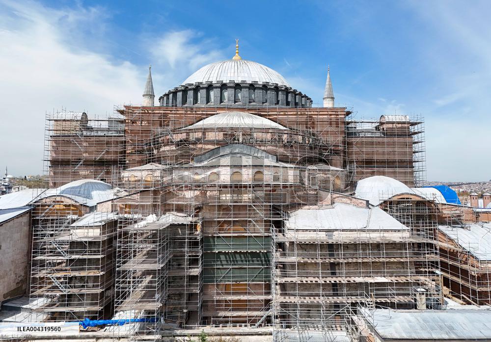 Hagia Sophia Under Restoration - Istanbul