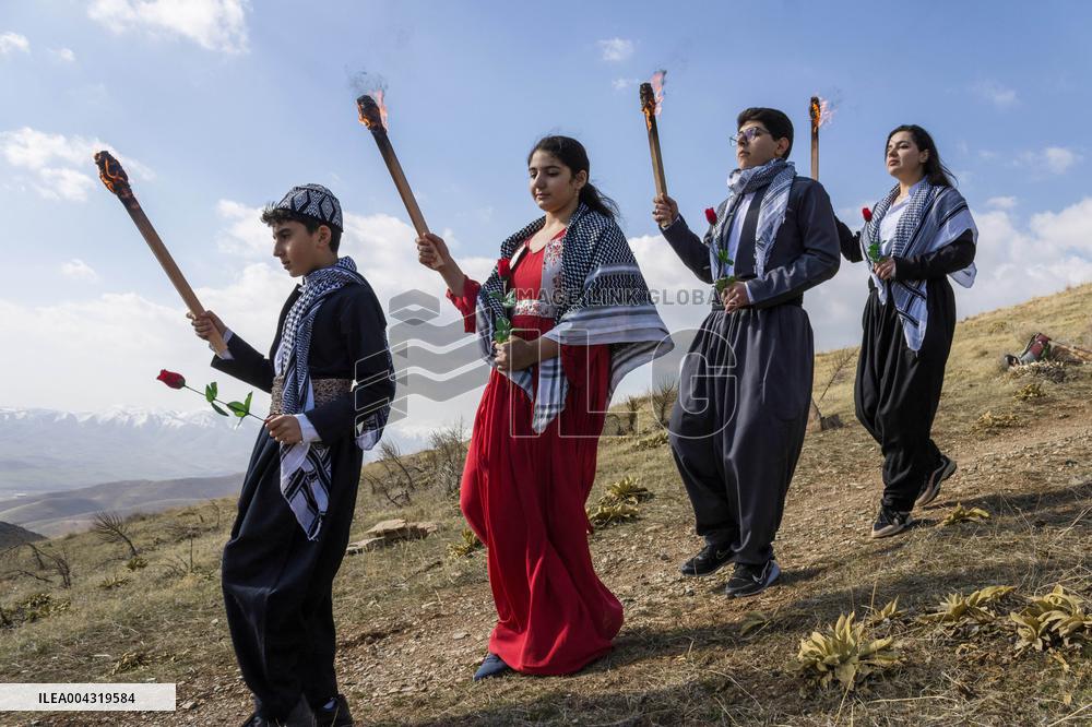 Kurds in Iran celebrate Nowruz