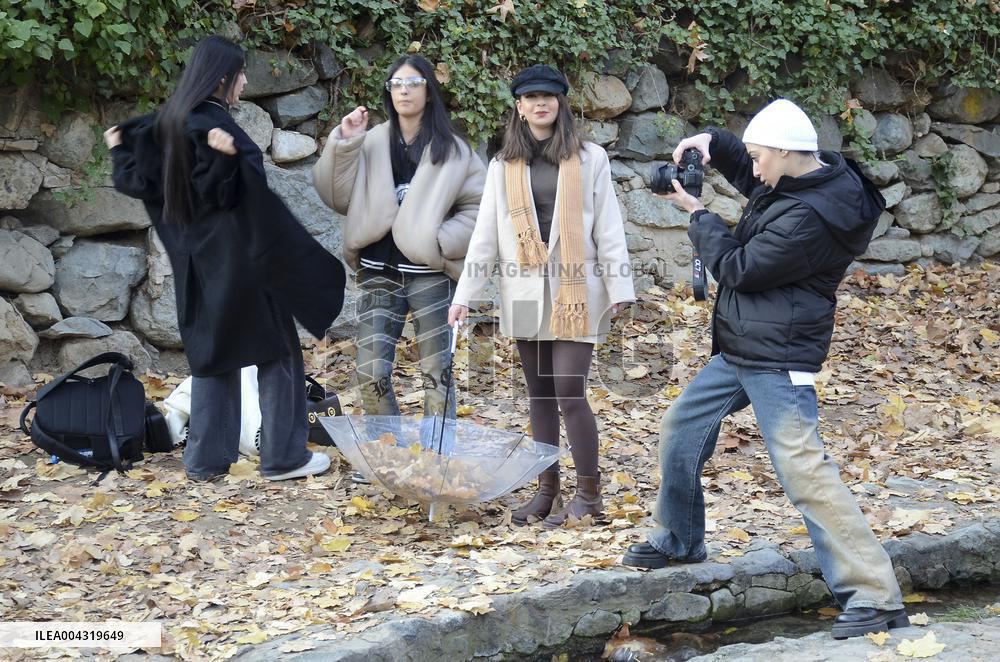 Iranian women defy the strict hijab laws in the street of Tehran