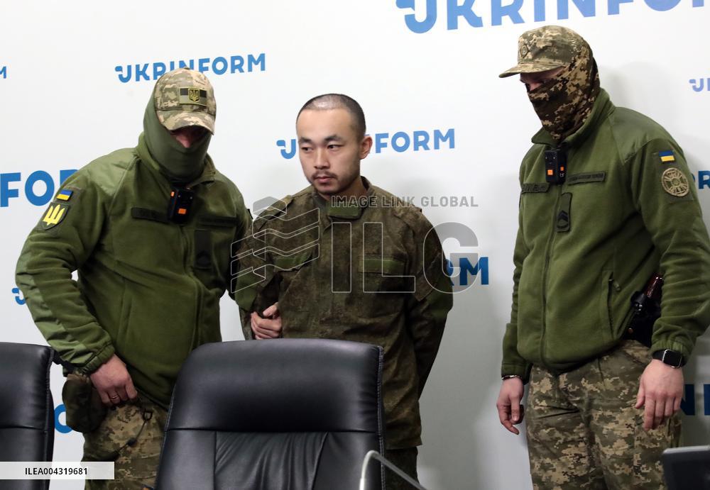 News conference of two Chinese POWs in Kyiv
