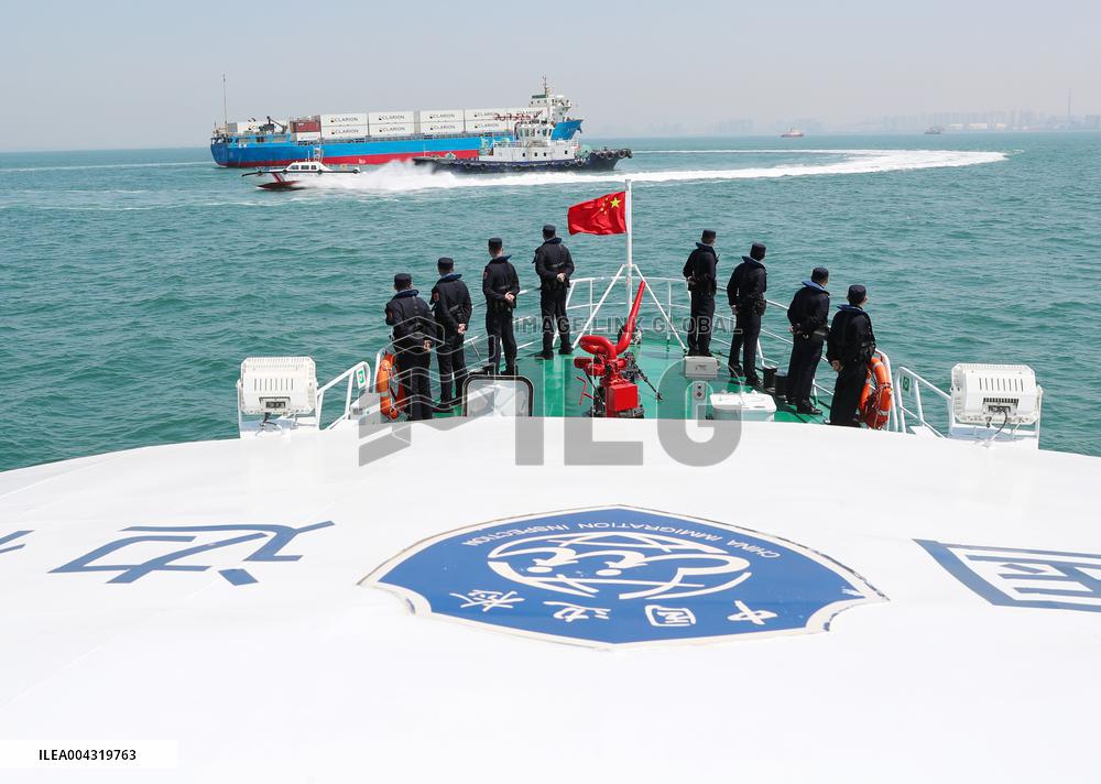 2025 Sea land Air Joint Law Enforcement Operation in Qingdao
