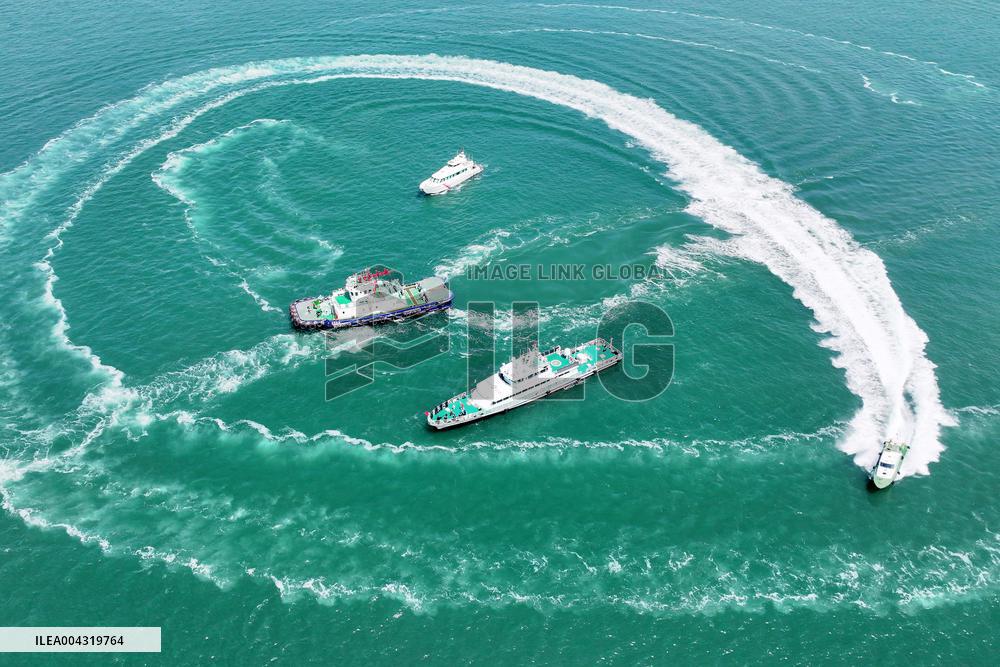 2025 Sea land Air Joint Law Enforcement Operation in Qingdao