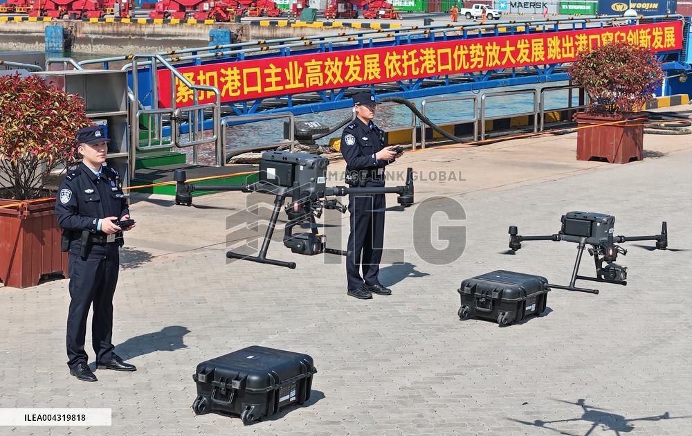 2025 Sea land Air Joint Law Enforcement Operation in Qingdao