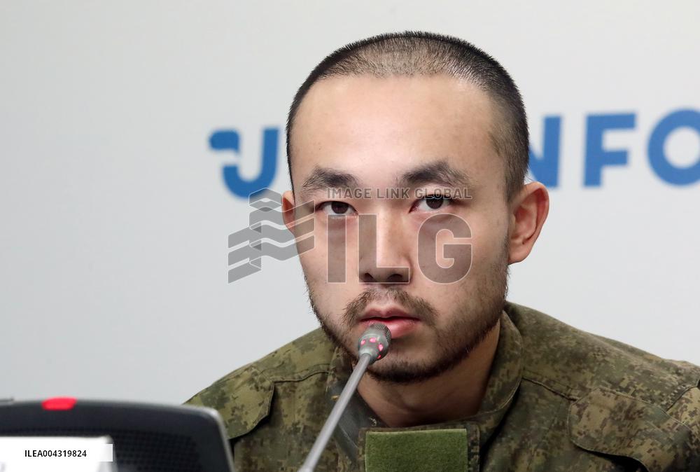 News conference of two Chinese POWs in Kyiv