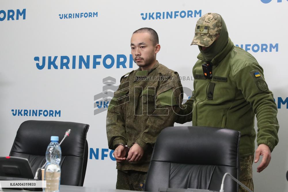 News conference of two Chinese POWs in Kyiv