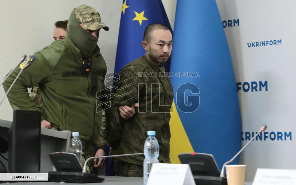 News conference of two Chinese POWs in Kyiv