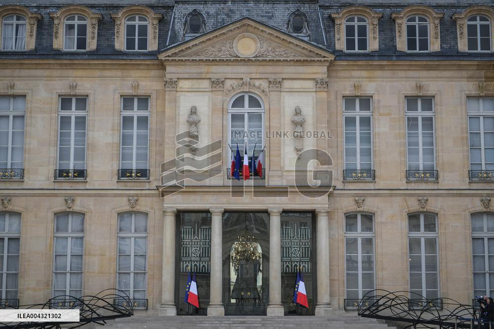 Guests arrive for Notre Dame de Paris restoration awarding ceremony in Paris - FA