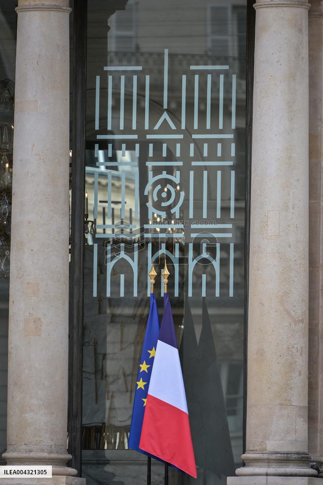 Guests arrive for Notre Dame de Paris restoration awarding ceremony in Paris - FA