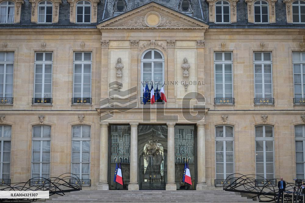 Guests arrive for Notre Dame de Paris restoration awarding ceremony in Paris - FA