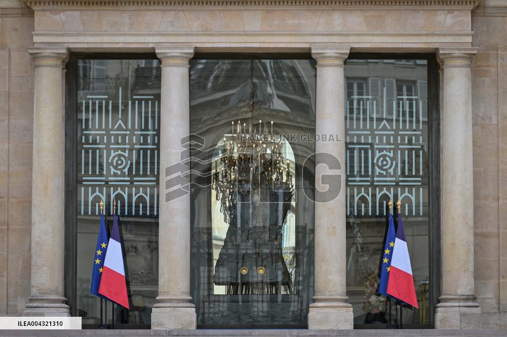 Guests arrive for Notre Dame de Paris restoration awarding ceremony in Paris - FA
