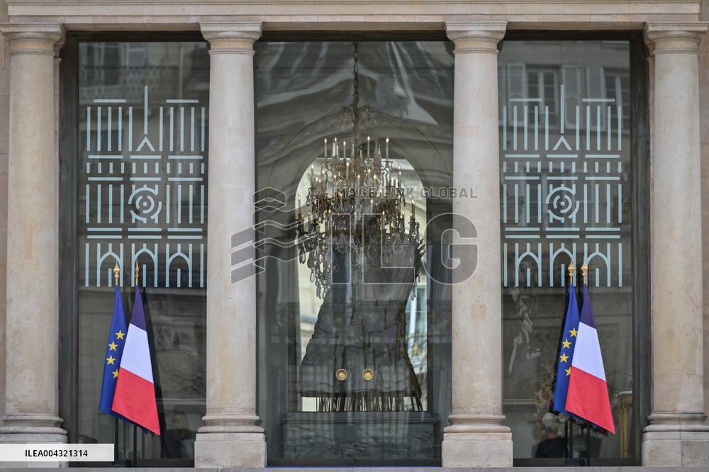 Guests arrive for Notre Dame de Paris restoration awarding ceremony in Paris - FA