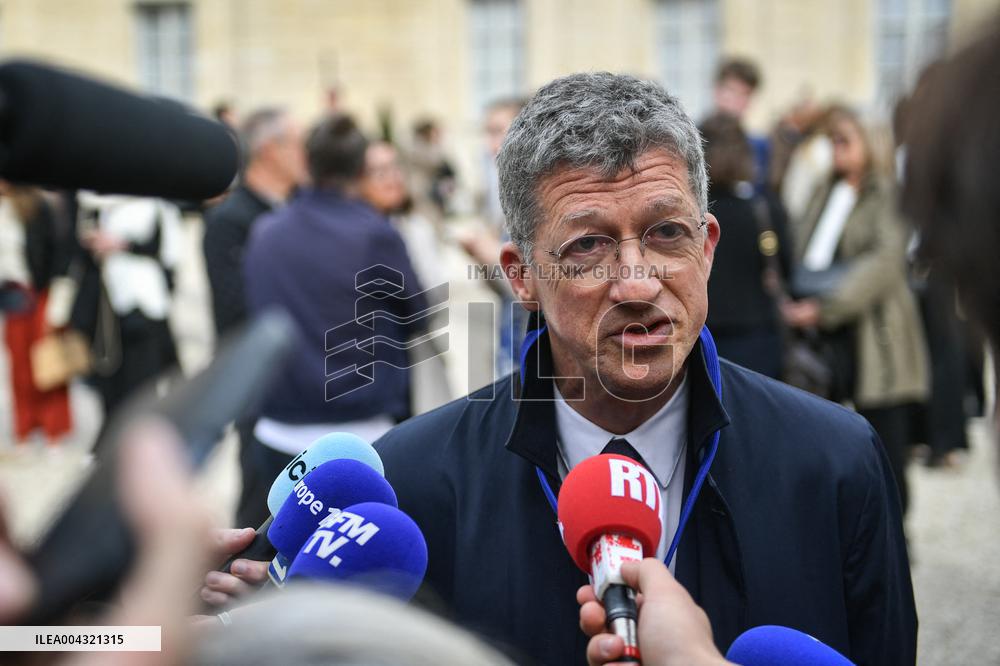 Guests arrive for Notre Dame de Paris restoration awarding ceremony in Paris - FA