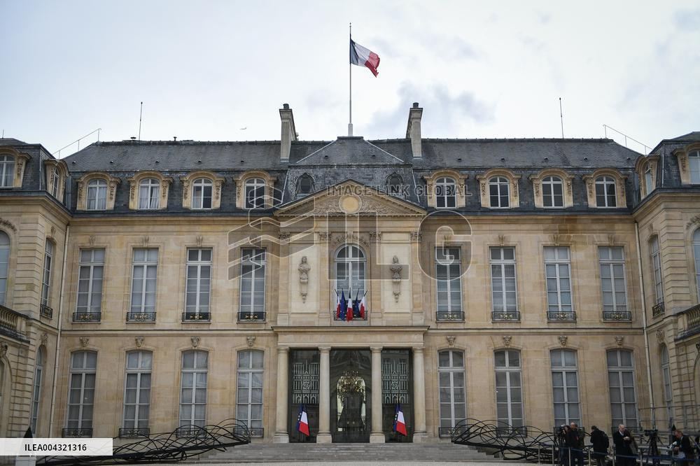 Guests arrive for Notre Dame de Paris restoration awarding ceremony in Paris - FA