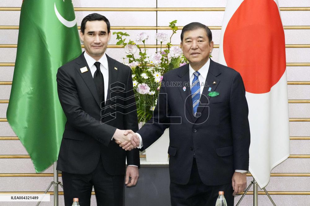 Turkmenistan president in Japan