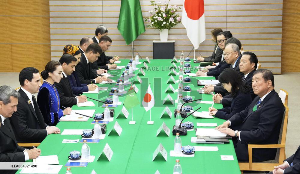 Turkmenistan president in Japan
