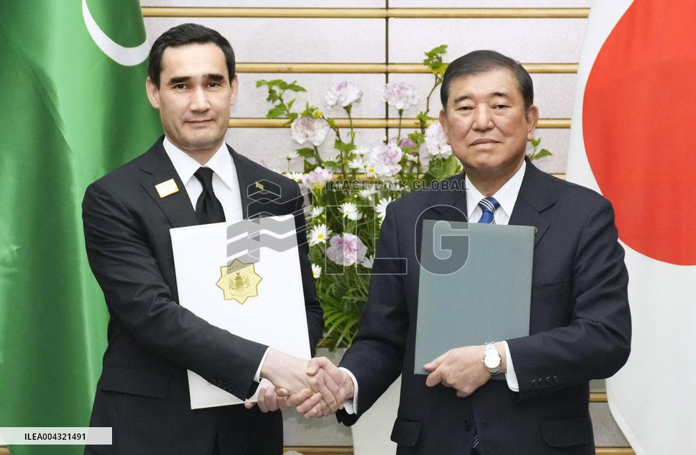 Turkmenistan president in Japan