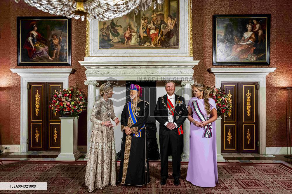 Dutch Royals Welcome Sultan Haitham Ahead of State Banquet - Amsterdam