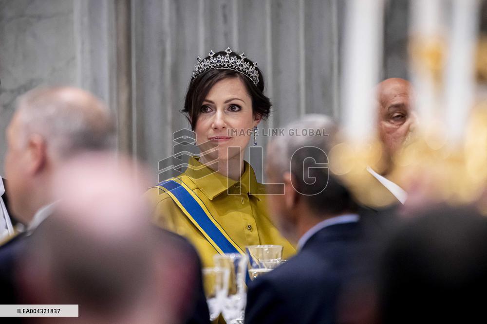 Dutch Royals Welcome Sultan Haitham Ahead of State Banquet - Amsterdam