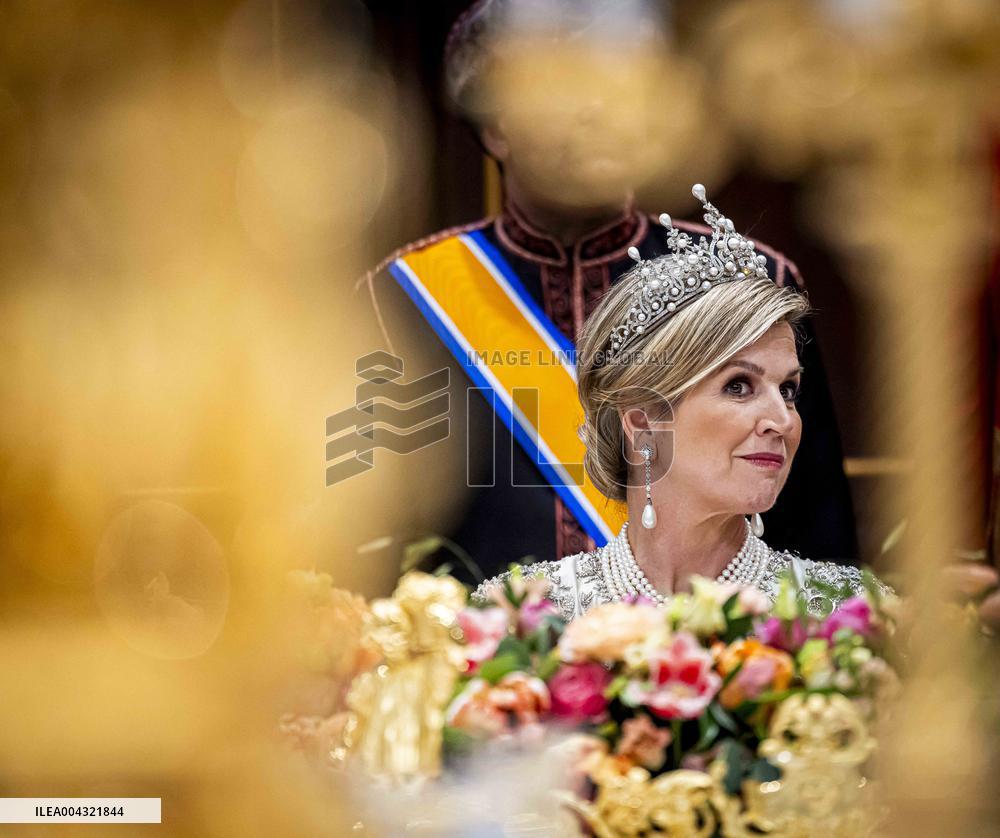 Dutch Royals Welcome Sultan Haitham Ahead of State Banquet - Amsterdam