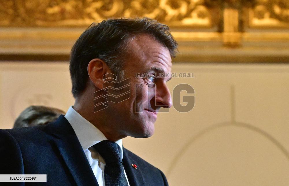 Macron Awards Those Involved In Notre Dame De Paris Cathedral Restorations - Paris