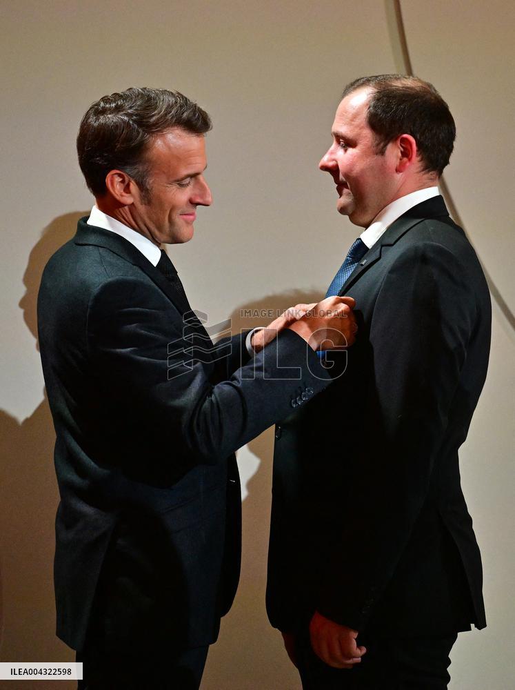 Macron Awards Those Involved In Notre Dame De Paris Cathedral Restorations - Paris