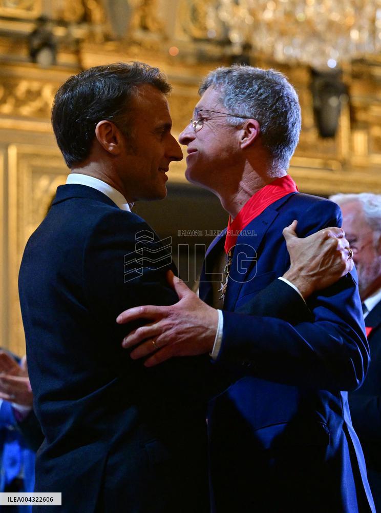 Macron Awards Those Involved In Notre Dame De Paris Cathedral Restorations - Paris