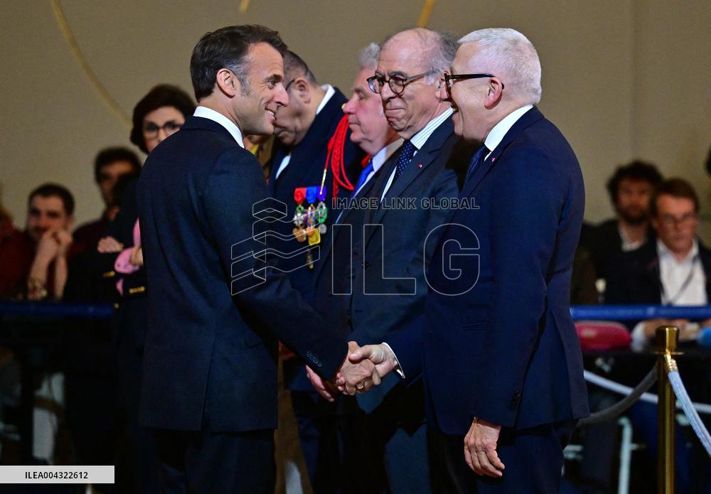 Macron Awards Those Involved In Notre Dame De Paris Cathedral Restorations - Paris
