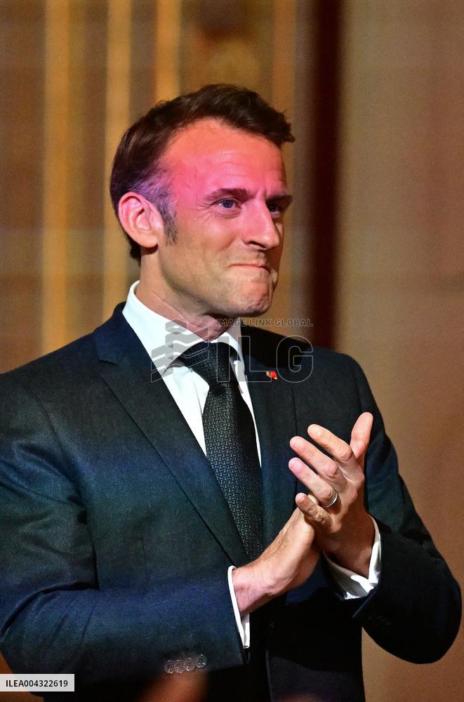 Macron Awards Those Involved In Notre Dame De Paris Cathedral Restorations - Paris