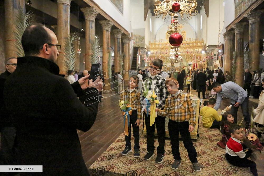 Christians Celebrate Palm Sunday in West Bank