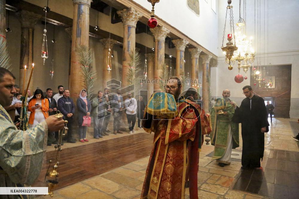 Christians Celebrate Palm Sunday in West Bank