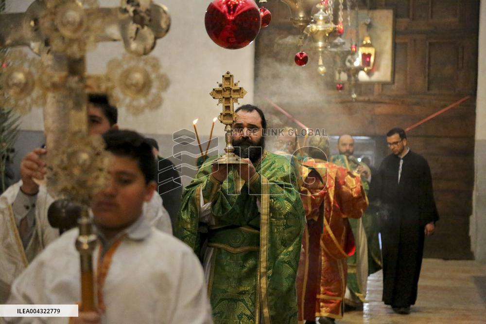 Christians Celebrate Palm Sunday in West Bank