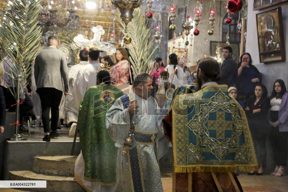 Christians Celebrate Palm Sunday in West Bank
