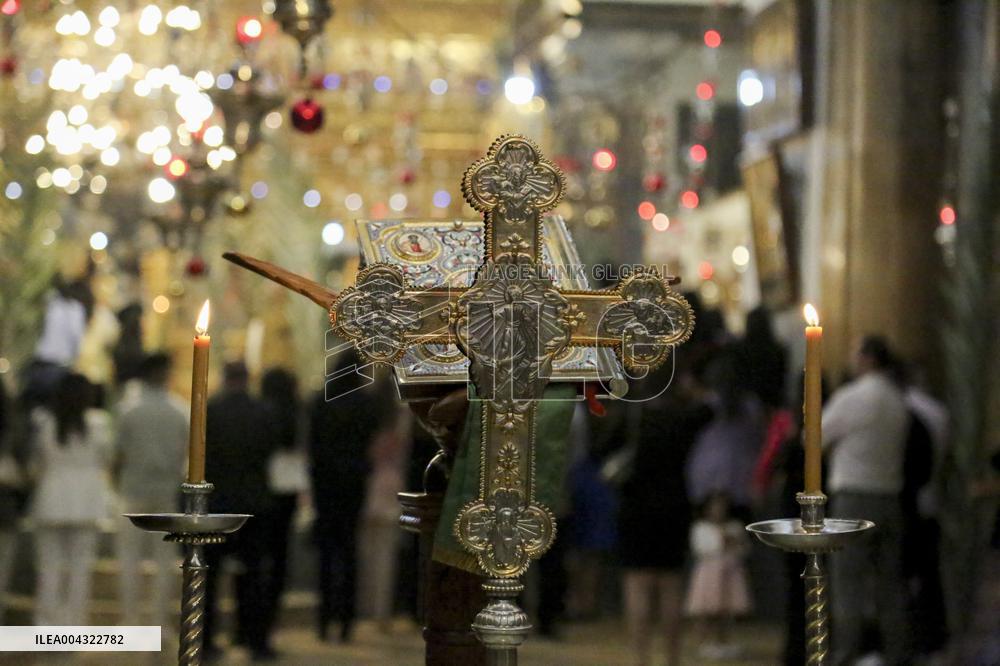 Christians Celebrate Palm Sunday in West Bank