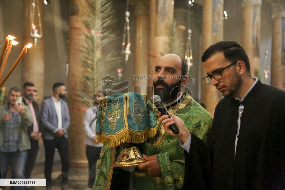 Christians Celebrate Palm Sunday in West Bank