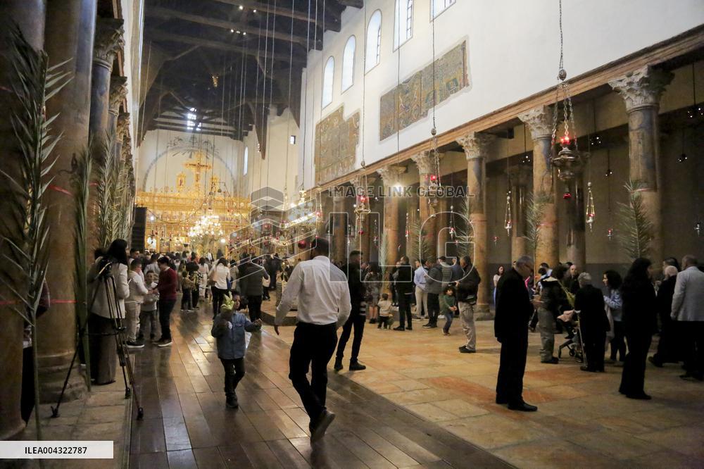 Christians Celebrate Palm Sunday in West Bank