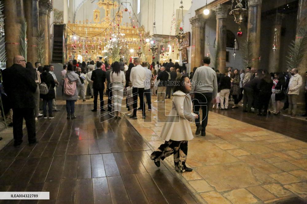 Christians Celebrate Palm Sunday in West Bank